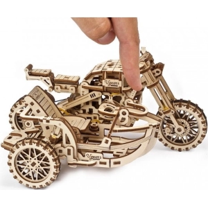 UGears Motorcycle Scramber with Sidecar 70137