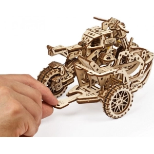 UGears Motorcycle Scramber with Sidecar 70137