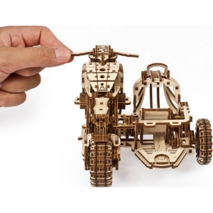 UGears Motorcycle Scramber with Sidecar 70137