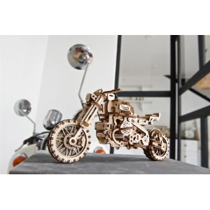 UGears Motorcycle Scramber with Sidecar 70137