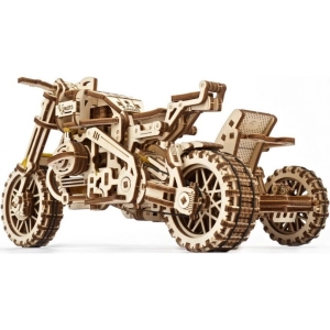 UGears Motorcycle Scramber with Sidecar 70137