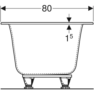 Geberit Soana Slim rim Duo