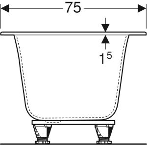 Geberit Soana Slim rim Duo