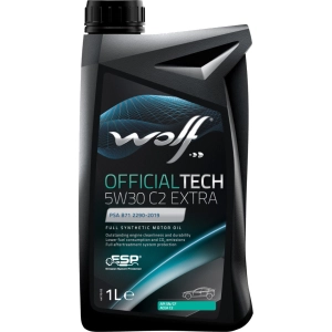 Aceite de motor WOLF Officialtech 5W-30 C2 Extra 1L