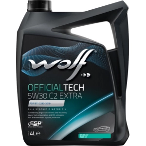 Aceite de motor WOLF Officialtech 5W-30 C2 Extra 4L