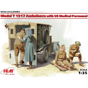 Construir modelo ICM Ambulance with US Medical Personnel (1:35)