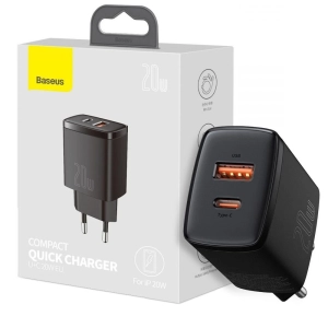 BASEUS Compact Quick Charger U+C 20W