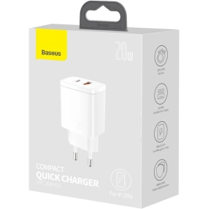 BASEUS Compact Quick Charger U+C 20W