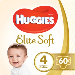 Pañales Huggies Elite Soft 4 / 60 pcs