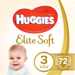 Pañales Huggies Elite Soft 3 / 72 pcs