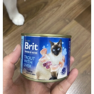 Brit Premium Canned Trout with Liver 0.2 kg