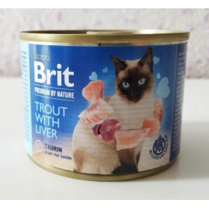 Brit Premium Canned Trout with Liver 0.2 kg