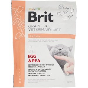 Comida para gatos Brit Renal Egg/Pea 0,4 kg