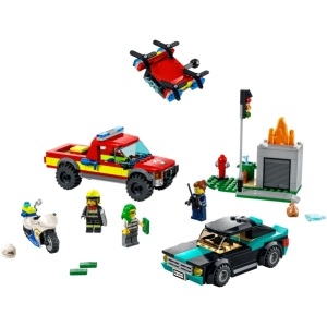 Constructor Lego Fire Rescue and Police Chase 60319