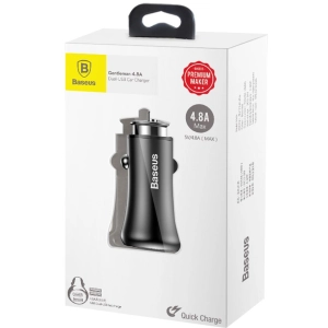 BASEUS Gentleman Dual USB 4.8A Car Charger