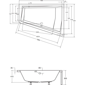 Besco Intima Duo 180x125 WAID-180-NP