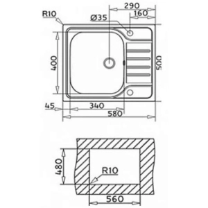 Teka Classic 1B 1/2D 580 40109615