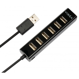 Lector de tarjetas / USB-hub Vinga VHA2A7