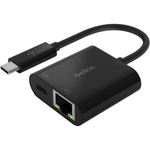 Lector de tarjetas / USB-hub Belkin USB-C to Ethernet + Charge Adapter