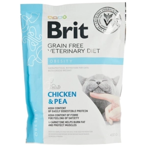 Comida para gatos Brit Obesity Chicken/Pea 0,4 kg