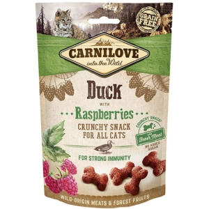 Comida para gatos Carnilove Crunchy Snack Duck with Raspberries 0,05 kg