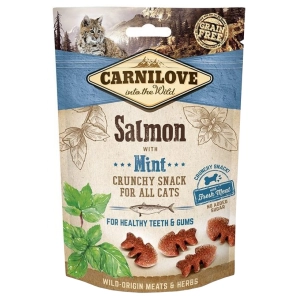 Comida para gatos Carnilove Crunchy Snack Salmon with Mint 0,05 kg