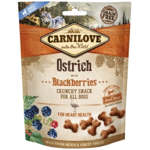 Comida para perros Carnilove Crunchy Snack Ostrich with Blackberries 0,2 kg