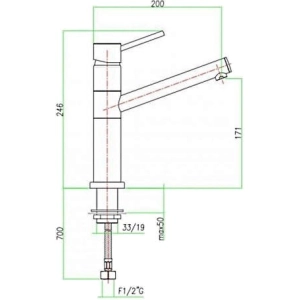 Mezclador Fiore Xenon 44CR5441