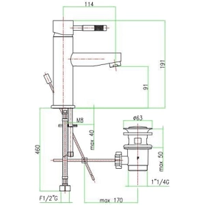 Mezclador Fiore Xenon 44CR5271