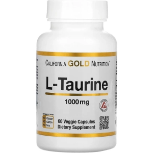 Aminoácidos California Gold Nutrition L-Taurine 1000 mg 60 cap