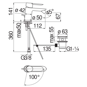 Nobili Rubinetterie Sand SAE99119-1CR