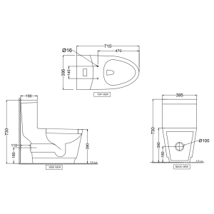 Jaquar Vignette VGS-WHT-81853P180UF