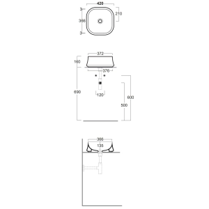 Lavabo Simas Sharp SH 06