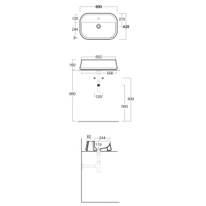 Lavabo Simas Sharp SH 09