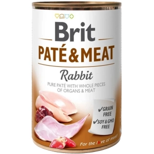 Comida para perros Brit Pate&Meat Rabbit 0,4 kg