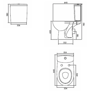 Inodoro Kolo Freja L7922000U