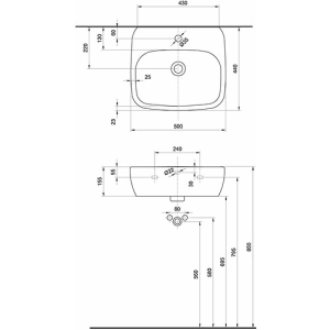 Lavabo Kolo Style 50 L21950900