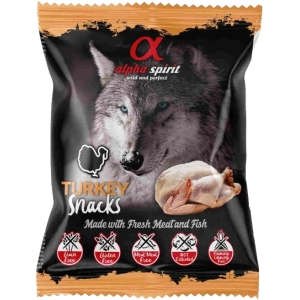 Comida para perros Alpha Spirit Turkey Snack 0,05 kg