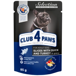 Comida para perros Club 4 Paws Slices with Duck/Turkey 2,04 kg