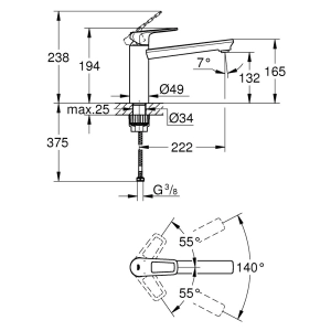 Grohe BauLoop 123225MK