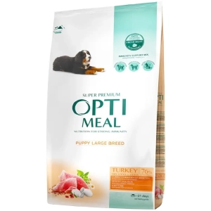 Comida para perros Optimeal Puppy Large Beed Turkey 4 kg