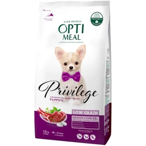 Comida para perros Optimeal Privilege Puppies Lamb 1,5 kg