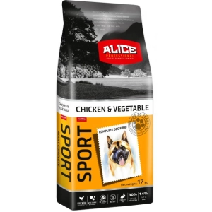 Comida para perros Alice Sport Chicken and Vegetable 17 kg