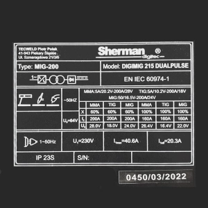 Sherman DIGIMIG 215 DualPulse