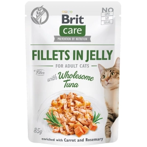 Comida para gatos Brit Care Fillets in Jelly with Wholesome Tuna 0,08 kg