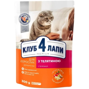 Comida para gatos Club 4 Paws Adult Veal 0,3 kg