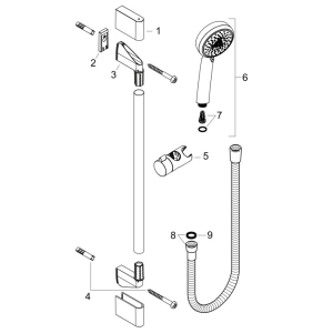 Sistema de ducha Hansgrohe Crometta 100 EcoSmart 26660400