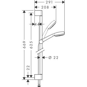 Hansgrohe Crometta 100 EcoSmart 26655400