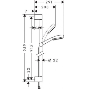 Hansgrohe Crometta 100 Multi EcoSmart 26659400