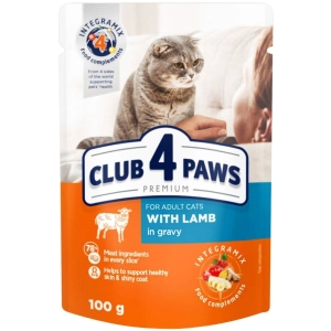 Comida para gatos Club 4 Paws Adult Lamb in Gravy 2,4 kg